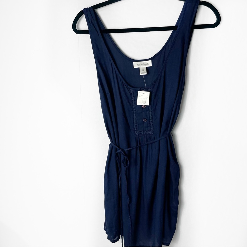 Motherhood Maternity Button Top Tank Sz L